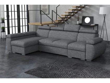 Sedací souprava Bodie L Aragon tmavě šedá