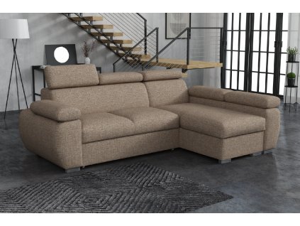 Sedací souprava Bodie pravá Aragon světle hnědá