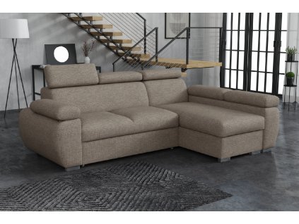 Sedací souprava Bodie pravá Aragon hnědošedá