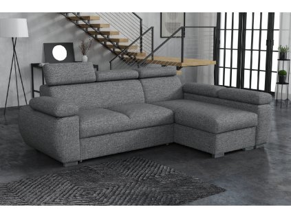 Sedací souprava Bodie pravá Aragon tmavě šedá