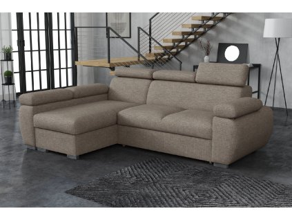 Sedací souprava Bodie levá Aragon hnědošedá