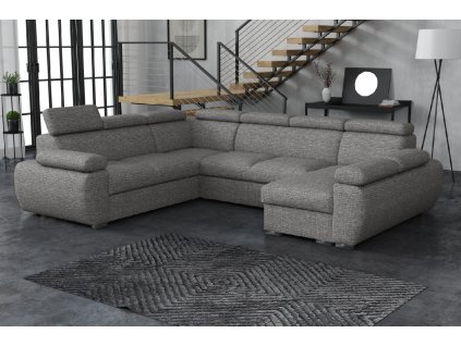 Sedací souprava Bodie U pravá šedá