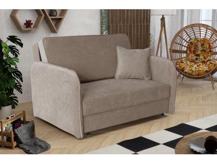 Rozkládací křeslo Vivian Loft II Run Again světle hnědá