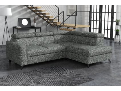 Sedací souprava Mildred III pravá Coco černobílá