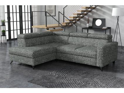 Sedací souprava Mildred III levá Coco černobílá