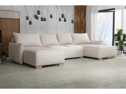 Sedací souprava Forest U krémová