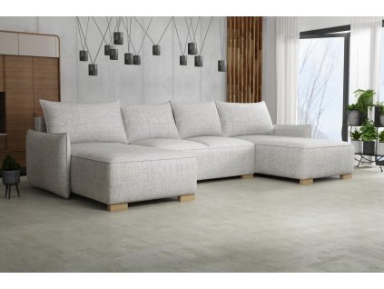 Sedací souprava Forest U světle šedá