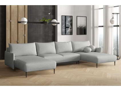 Sedací souprava Lamia U světle šedá