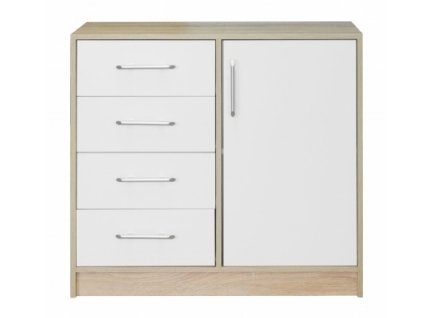 Komoda Smart SRK 2 malá bílá + sonoma