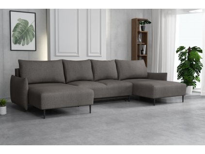 Sedací souprava Santino U Velo šedá