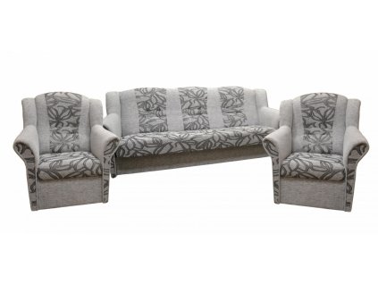 Sedací souprava Agáta Bergamo světle šedá