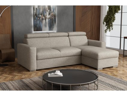 Sedací souprava Petrit pravá Aragon hnědošedá