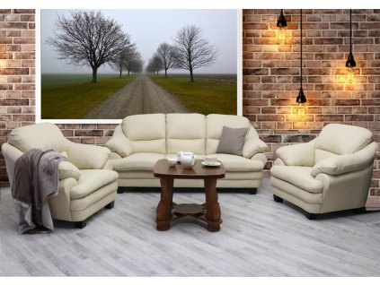 Sedací souprava Saron 3+1+1 krémová