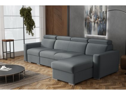 Sedací souprava Petrit I pravá Paros tmavě šedá