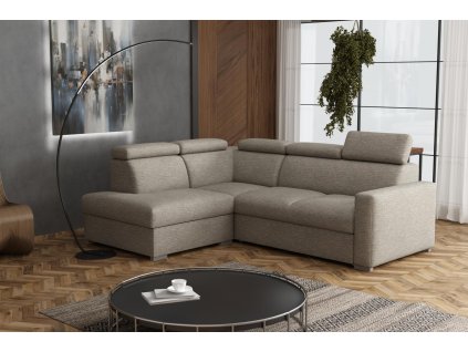 Sedací souprava Petrit II levá Aragon hnědošedá