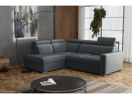 Sedací souprava Petrit II levá Paros tmavě šedá