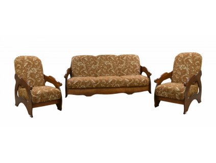 Sedací souprava Viki hnědá