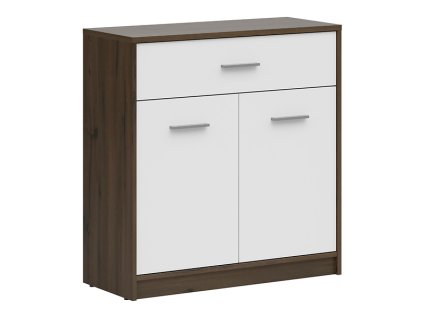 Komoda NEPO PLUS KOM2D1S dub ušlechtilý (noble)/bílý