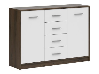 Komoda NEPO PLUS KOM2D4S dub ušlechtilý (noble)/bílý