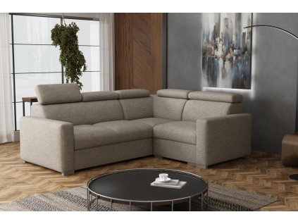 Sedací souprava Petrit III pravá Aragon hnědošedá