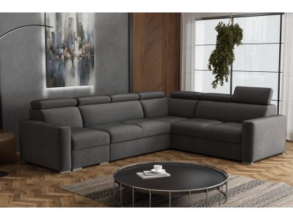 Sedací souprava Petrit V pravá Kronos šedá