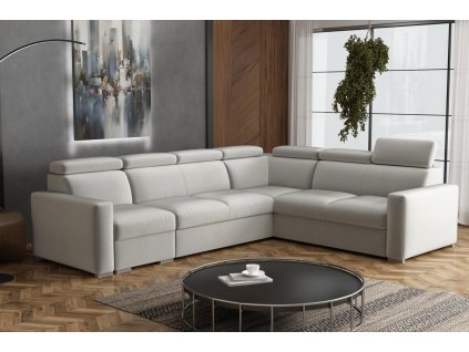 Sedací souprava Petrit V pravá Paros světle šedá