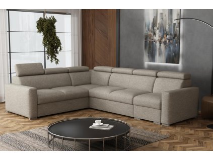 Sedací souprava Petrit V levá Aragon hnědošedá