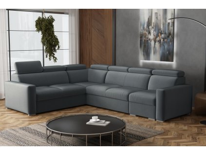 Sedací souprava Petrit V levá Paros tmavě šedá