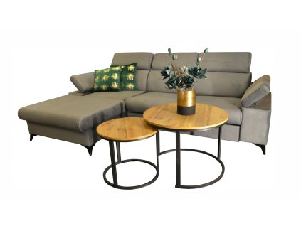 Sedací souprava Apolena levá šedá