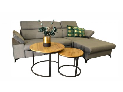 Sedací souprava Apolena pravá šedá