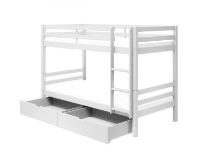 Patrová postel s úložným prostorem Actim bílá