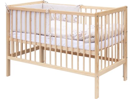 Dětská postýlka s kompletní výbavou Scarlett 120 x 60 cm - Toro - béžová