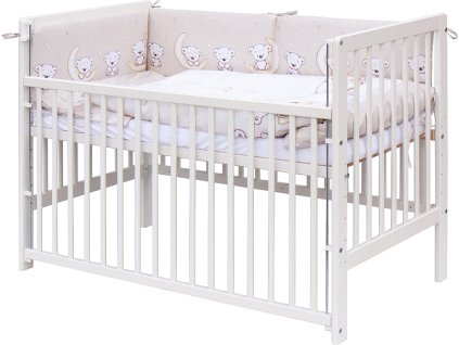 Dětská postýlka s kompletní výbavou Scarlett 120 x 60 cm - Toro - béžová