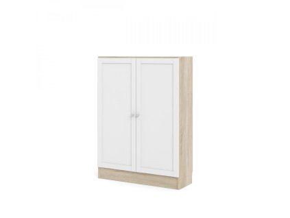 Regál Bask 71760/26 dub sonoma/bílá