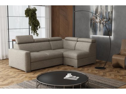 Sedací souprava Petrit VI pravá Aragon hnědošedá