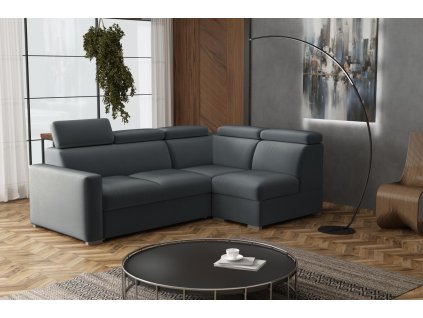 Sedací souprava Petrit VI pravá Paros tmavě šedá