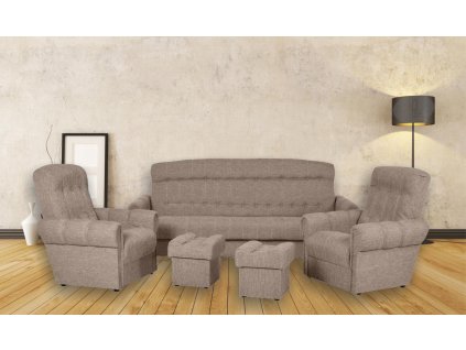 Sedací souprava Simona 3+1+1+2T Malmo 8 béžová