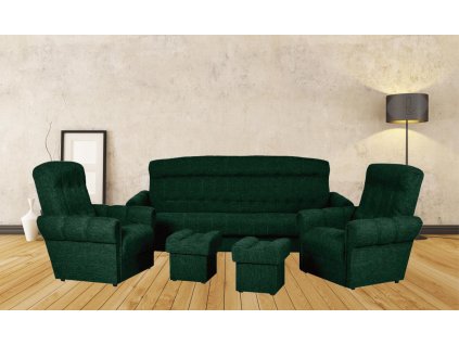 Sedací souprava Simona 3+1+1+2T Malmo 37 zelená