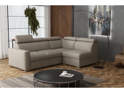 Sedací souprava Petrit VII pravá Aragon hnědošedá