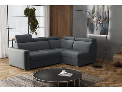 Sedací souprava Petrit VII pravá Paros tmavě šedá