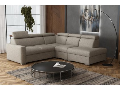 Sedací souprava Petrit VIII pravá Aragon hnědošedá