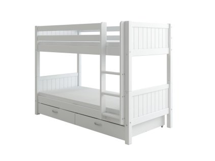 Patrová postel s úložným prostorem Romantic 458 bílá