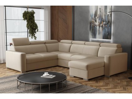 Sedací souprava Petrit U pravá Paros béžová