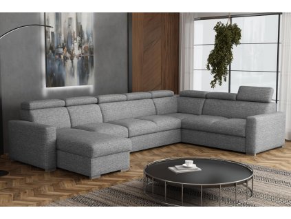 Sedací souprava Petrit U1 levá Aragon šedá