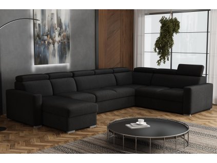 Sedací souprava Petrit U1 levá Kronos černá