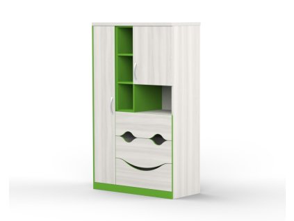 BRADOP Šatní skřín CASPER obličej  C124 (Barevné provedení CE - CREME)