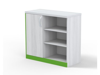 CASPER Komoda s dvířky C118 (Barevné provedení DBG - DBG-dub bordeaux/šedá grafit)