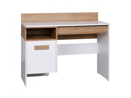 Psací stůl Grant 02 bílý + dub riviera