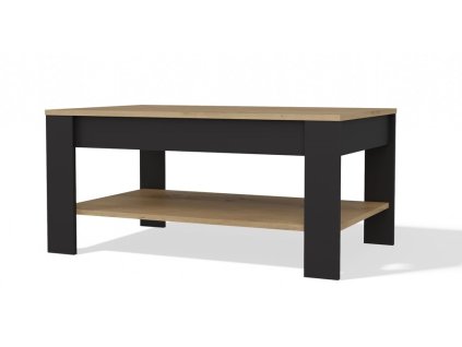 Konferenční stolek Ison dub artisan/černá