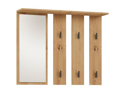 Věšák se zrcadlem PARGAS dub sonoma